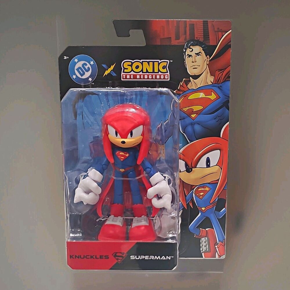 JAKKS Pacific DC x Sonic Knuckles as Superman Action Figure Boxed New